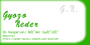 gyozo neder business card